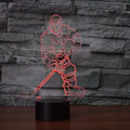 Miniatyrbilde 3 av 7: Abstrakt 3D Chihuahua Hund Optisk Illusjon Nattelys 7 Fargeendring Berøringsschalter USB-drevet LED Akryl Skrivebordslampe til Jul Thanksgiving