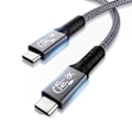 Miniatyrbilde 1 av 6: USB 4-kabel, Thunderbolt 4-kabel, USB-C til USB C-kabel 1 meter, 8K@60Hz-skjerm/40 Gbps dataoverføring/240 W PD-lading