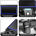 Miniatyrbillede 4 af 5: PS4-controller, trådløs Bluetooth-gamepad, [opgraderet version] Touch Panel-gamepad USB-kabel med dobbelt vibration og lydfunktion Anti-Slip Grip fo