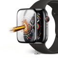 Miniatyrbilde 4 av 6: 4 stk. myk 3D buede kanter skjermbeskytter glassfilm for Apple Watch Series 6/SE-44mm full dekning ripebestandig anti-boble HD