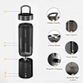 Miniatyrbillede 4 af 7: Personlig Blender til Shakes og Smoothies, 16 Oz Bærbar Blender med 6 Blade, USB Genopladelig Smoothie Blender til Hjem, Rejser og Kontor Black