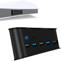 Miniatyrbild 1 av 7: 5-Port USB HUB-förlängning Hög hastighetsöverföringskonverter för PS5