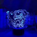Miniatyrbillede 3 af 7: 3D LED Natlampe Genshin Impact Hu Tao Akryl LED Lampe Spil