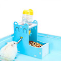 Miniatyrbild 1 av 3: Hamster Vattenflaska Stativ, Smådjur Vatten Dispenser Dricka med Flaska Mat för Dvärghamster Mus Råtta Igelkott