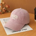 Miniatyrbillede 1 af 6: All-match Baseball Cap Damemode Retro Blød Top Cap Høj Kvalitet Åndbar Bomuldshat Mænd Pink