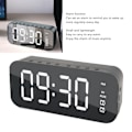 Miniatyrbild 6 av 6: Spegelsurface väckarklocka Bluetooth-högtalare Digital trådlös väckarklocka Bluetooth-högtalare för mobiltelefon dator