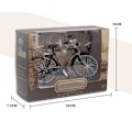 Miniatyrbild 3 av 5: Legering cykel 28 bar simuleringsleksaksmodell dekoration presentask (28 bar damkläder [svart] med luftpump)