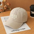 Miniatyrbillede 1 af 6: All-match Baseball Cap Damemode Retro Blød Top Cap Høj Kvalitet Åndbar Bomuldshat Mænd Beige