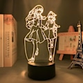 Miniatyrbillede 4 af 7: Koito Yuu Nanami Touko Anime Figur Dorm Manga 3D Neon Lampe til Soveværelse Sengelamper Børnegave 3D Illusion Natlampe