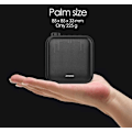 Miniatyrbilde 4 av 8: Stemmeforsterker 12W Oppladbart PA-system (1200mAh) med Ledningsmikrofon for Lærere, Trenere, Turguider og Mer (Svart)
