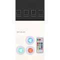 Miniatyrbild 5 av 8: LED Puck Light 3-pack med fjärrkontroll | Trådlös LED-belysning under skåp | Belysning under diskbänk för kök | Batteridrivna lampor  Skåpsbelysning