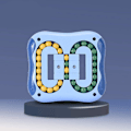 Miniatyrbillede 2 af 7: Roterende magiske bønnelegetøj Dekompression Roterende små perler Fidget Spinner Magiske terninglegetøj til unisex-børn Puslespil pædagogisk legetøj（Indigo）