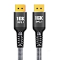 Miniatyrbillede 1 af 7: 2m-DisplayPort 2.1 16K@30Hz 10K@60Hz Displaykabel til professionel gaming og videoredigering Stærk kompatibilitet