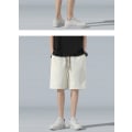 Miniatyrbillede 2 af 3: Shorts med snøre til mænd - Sommer, tynde basketballshorts - Høj kvalitet, knælange bukser - Løse, lige bukser til mænd Apricot 2XL
