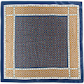 Pikkukuva 2 / 5: Vintage Silk Feel Square Scarf for Men Satin Bandana Tiny Medallion Print Neckerchief Geometry Head Scarf