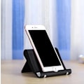 Miniatyrbillede 8 af 8: Mobiltelefonholder til skrivebord 2-pak Mobiltelefonholdere Desktop Tablet Stand, Foldbar telefonholder Universal justerbar Tablet Stand til skrivebord Black 2 PCS