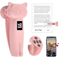 Miniatyrbilde 1 av 7: Fjernkontroll sidevender for Kindle Paperwhite Oasis Kobo Tilbehør Lesing av romaner og e-lesere Kamera med videoopptak Fjernkontroll Pink