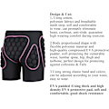 Miniatyrbild 5 av 7: Vadderade Shorts för Snowboard, Skidåkning för Kvinnor och Män, Skridsko-Bakdelsskydd, Stötdämpande Byxor Shorts Höftskydd M