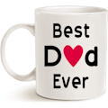 Miniatyrbillede 2 af 4: Bedste Far Kaffekrus, Bedste Far Nogensinde Unik Fødselsdagsgaveidé til Far Fader Papa Daddy Kop Hvid, 11 Oz