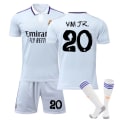 Pikkukuva 1 / 2: 22-23 Uusi Real Madrid Koti Lapset Aikuiset Jalkapallo Jalkapallopaita Trainin Paita Puku No.20 VINIJR 18