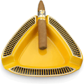 Miniatyrbilde 3 av 4: Sigarettaskebeger Triangel - Stort utendørs sigarettaskebeger for terrasse/utendørs/innendørs (Gul) yellow