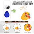 Miniatyrbillede 4 af 6: Læder nøglering holder etui kompatibel med Apple AirTag, sød beskyttende Air Tag cover med nøglering, anti-scratch finder GPS tracker etui til Mango