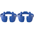 Miniatyrbilde 1 av 5: Thumbs Up 2-pakks nettbrettstativ, nettbrettstativholder for skrivebord, nettbrettstativ kompatibel med iPad-serien, Samsung Galaxy-faner Blue/Blue Plus