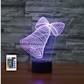 Miniatyrbillede 1 af 7: 3D Julemand Dell Fjernbetjening 16 Farve Natlys Illusion Akryl LED Bord Sengelampe Børneværelse Skrivebords Dekoration Fødselsdagsgaver Legetøj til Børn