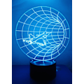 Miniatyrbillede 1 af 8: 3D Natlys LED Illusion Lampe Sengelampe Bordlampe, ATTOE 7 Farveskiftende Lys med Akryl Flad & ABS Base & USB Oplader som Hjemmedekoration
