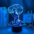 Miniatyrbilde 3 av 7: 3D Lampe Anime Mikey Figur Led Nattelys for Gutterom Dekor Berøring 7 Farger Fjernkontroll 16 Fargeendringer Nattelykter Manjiro Sano Barn Gave