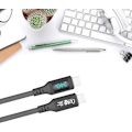 Miniatyrbilde 2 av 8: USB C til USB C-kabel 5A PD240W LED-skjermkabel Hurtiglading Type C-telefonladerkabel 40 Gbps datakabel Hurtiglading 1M