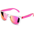 Miniatyrbilde 1 av 7: Womens Solbriller UV400 Speilglass, Passer for Utendørs, Ferie, Kjøring Pink Mirrored Lens