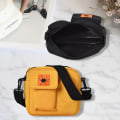 Miniatyrbild 4 av 4: Herr Liten Messenger Bag Flera Fack Lätt Nylon Axelväska för Dagligt Bruk  Fri Storlek Yellow
