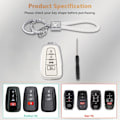 Miniatyrbillede 6 af 8: Nøglebeskyttelsescover til Toyota Camry RAV4 Corolla C-HR Avalon Highlander Prius Smart Keys Case Shell Protector Bling Keychain Tilbehør 4 Knapper TPU