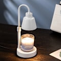 Miniatyrbilde 1 av 4: Stearinlysvarmerlampe, metall stearinlyslampe dimbar stearinlyssmelter for duftlys topp-ned stearinlyssmelting, duftvoks for hjemmedekor