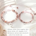 Miniatyrbilde 5 av 7: Mor og Datter Armbånd, Sjarmerende Matchende Armbåndsett for Mor Datter Jenter Som En Gave til Jul Bursdag Morsdag