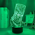 Miniatyrbilde 3 av 7: Akryl Jean Pierre Polnareff 3D Lampe Anime Illusions LED Nattelys Jente Gutter Bursdagsgave 7/16 Farger Berøringsfjernkontrollbryter
