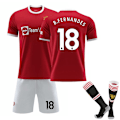 Pikkukuva 1 / 2: 2022-2023 Uusi Manchester Unitedin lasten ja aikuisten jalkapallopaita Trainin Jersey Suit No.18 B.FERNANDES M