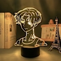 Miniatyrbilde 4 av 7: 3D Lampe Anime Mikey Figur Led Nattelys for Gutterom Dekor Berøring 7 Farger Fjernkontroll 16 Fargeendringer Nattelykter Manjiro Sano Barn Gave