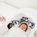Miniatyrbillede 2 af 7: Sort og hvid høj kontrast blød bog til baby, ugle foldbar pædagogisk aktivitetsklud bog vuggelegetøj til 0 3 6 måneder drenge piger spædbarn