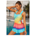 Pikkukuva 5 / 6: Naisten Halter-uimapuku 2-osainen uimapuku Printti Tankini-uimapuku Boyshortin kanssa，XXXL