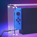 Miniatyrbild 2 av 5: Transparent dammskydd för Nintendo Switch & Switch OLED laddningsdocka, reptåligt vattentätt skyddande genomskinligt akrylskydd
