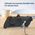 Pikkukuva 6 / 7: Steam Deckille sopiva 2-in-1-jatkoliitin Oikean kulman Type-C USB C -sovitin Uros-naaras Pelikonsolin lisävaruste