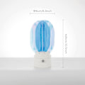 Miniatyrbilde 5 av 9: Aurora Bordlampe for Soverom, 360° Roterende RGB Sengelampe Akryl Trådløs Batteridrevet Lampe Dimbar Nattbordlampe