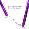 Pikkukuva 5 / 5: Pyyhittavä geelikyniä, vedettävä kynä, muste piirtämiseen, kirjoittamiseen, suunnitteluun ja ristisanatehtäviin 0,5 mm (violetti)