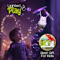 Miniatyrbild 2 av 9: Bubbelbjörnsmaskin för barn – Automatisk bubbelmaskin med LED-lampor, bubbelvätska och bubbelbricka, bästa födelsedagspresenten för flickor och pojkar