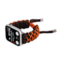 Miniatyrbilde 4 av 5: Paracord Watch Band Justerbar Flettet Rem for Apple Watch 42/44/45mm Håndleddsrem Nylon Flettet Watch Band Erstatning