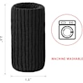 Miniatyrbild 1 av 5: Möbelbensstrumpor - Högelastiska stickade golvskydd för stolsben, svart förtjockad uppsättning stolsbensskydd, rör sig lätt och minskar Black