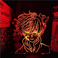 Miniatyrbilde 1 av 7: Anime Lampe Nattlys Illusionslys My Hero Academia Shoto Todoroki 3D for Barnerom LED Barn Julegave Sengelampe Fargerik Bursdagslampe Ni