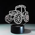 Miniatyrbilde 7 av 7: 3D Stereoskopisk Effekt Illusions Nattlys 7 Fargeendring LED Skrivebordslampe Berøringsbryter Romdekor Gavetilbehør